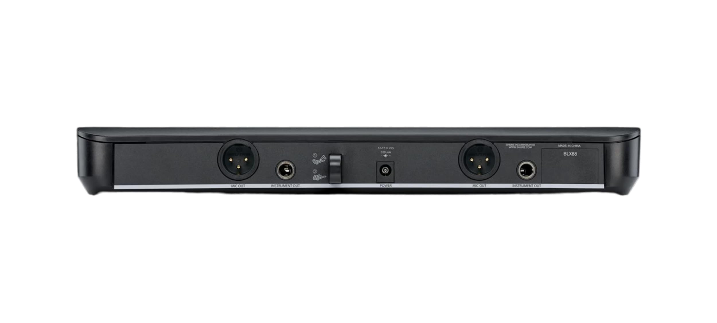 Shure BLX288/PG58 Dual-Channel Wireless Audio System J11 Band (596