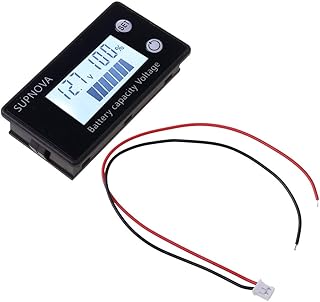 Medidor compacto de capacidad y voltaje, medidor de plomo-ácido y litio, para probadores de golf para probadores digitales AAA Aa 9v automotriz para C