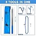 Disc Golf Retriever Pole,Disc Retriever Telescoping Pole with Hook,Expands to 10/16 Feet,Disc Golf Stick Disc Golf Grabber,Disc Golf Gripper Pole,Disc Golf Equipment Disc Golf Accessories (16 FT)