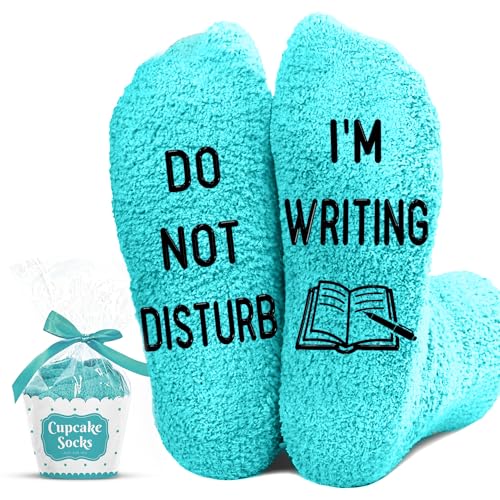 Creative Gifts for Writers - Unique Writer Socks for Men & Women Perfect Ideal Gift For Birthday & Christmas for Authors Ideal Author Gifts for both Men and Women