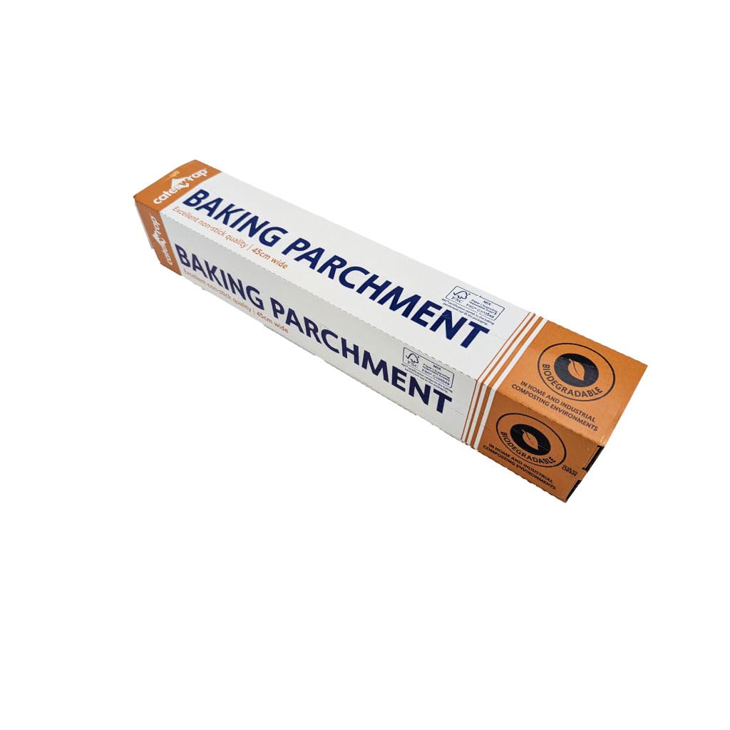 Caterwrap Silicon Coated Baking Parchment Paper 450mm x 75m (2 Rolls)