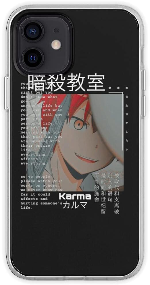 Amazon Com Phone Case Soft Assassination Classroom Karma Akabane Nagisa Chiota Compatible With Iphone Se 12 Mini 11 Pro Max X Xs Max Xr 8 7 6s Plus Shockproof Waterproof Shock Cell Phones Accessories