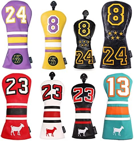SHABIER Golf Sports Style Golf Wood Club Headcover Driver Cover for Taylormade M5 M6 Driver (Purple 24 Driver Cover)