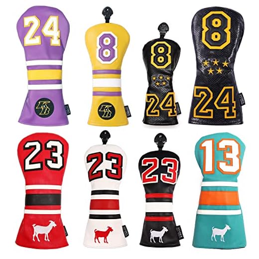 SHABIER Golf Sports Style Golf Wood Club Headcover Driver Cover for Taylormade M5 M6 Driver (Purple 24 Driver Cover)