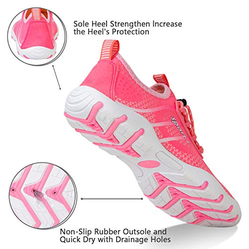 Image of Water Shoes Mens Womens Beach Swim Shoes Quick-Dry Aqua Socks Pool Shoes for Surf Yoga Water Aerobics