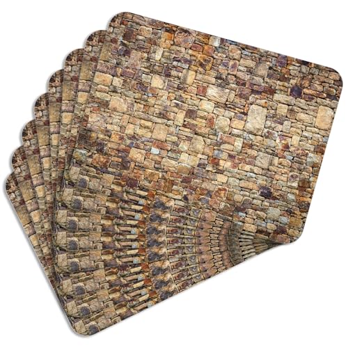 VELORA H&L Platzsets Kork - Tischsets 30 x 40 cm, Abwaschbar, rutschfest und Hitzebeständig bis 100°C, Dekorative Tischunterlagen für Küche und Esszimmer