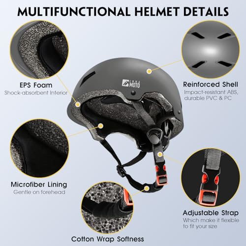 Image of Adults & Kids Bike Helmets for Men & Women - Kids Helmet for Boys & Girls, Bicycle Adults Helmets - for Skateboard, Scooter, Cycling, Adjustable Helmets for Toddlers