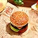 PASOLABE Artificial Hamburger Fake Burger Realistic Food Display Props Simulation Bread Model Faux Burger Photography Prop for Home Kitchen Shop Decorations