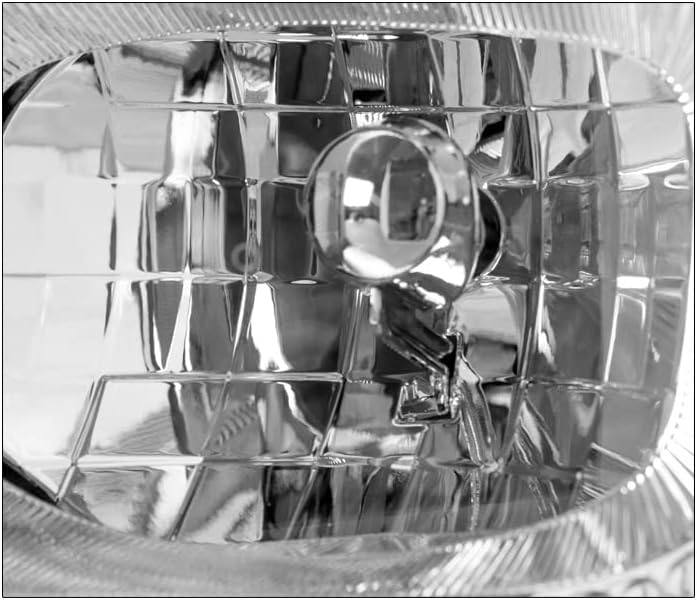 Replacement Chrome Headlights with 6" White LED DRL Lights For 2003-2006 Cadillac Escalade/ESV/EXT