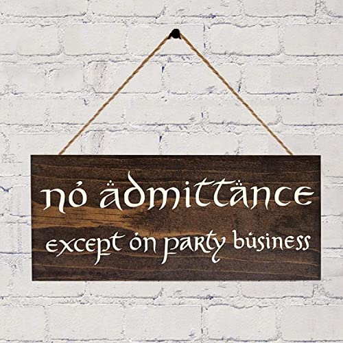 Image of GIMIPATS Wood Sign Good Coffee Is A Pleasure Good Friend Are A Treasure For Friends,Coffee Bar,Gift, Indoor Outdoor 6" X 12" Sign (No Admittance Except On Party Business, 12 X 6inch)