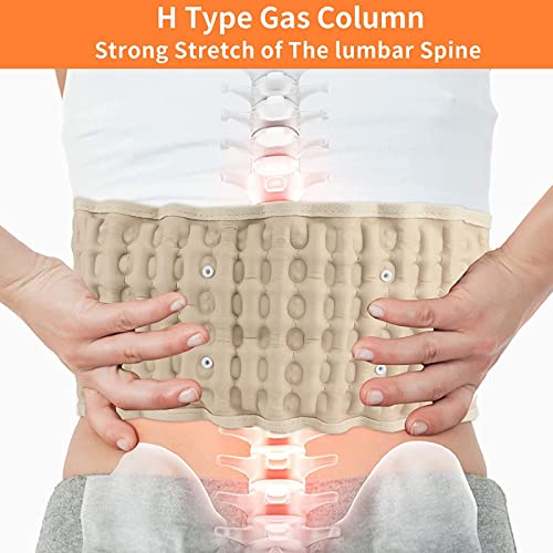 Cinturón de descompresión para la Espalda, Faja Lumbar para aliviar el Dolor Lumbar, Dispositivo de tracción de Aire Lumbar para Adultos, cinturón de descompresión Lumbar