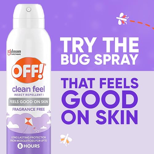off clean feel insect repellent aerosol with 20 picaridin bug spray with long lasting protection from mosquitoes feels good on skin 5 oz