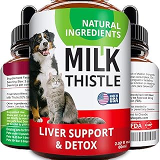 FurFinds Liver Support Supplement for Dogs & Cats - Milk Thistle Liver Support - Canine Hepatic Care - Cat & Dog Liver Cleanse - Max Effect Liquid Drops