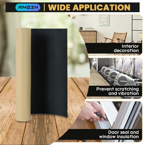Image of Sponge Neoprene with Adhesive Foam Rubber Sheet 1 /8 inch Thick X 12 inch Wide X 24 inch Long, Padding Gaskets,Crafts for Weather proofing or Stripping DIY Gasket or Sealing Material