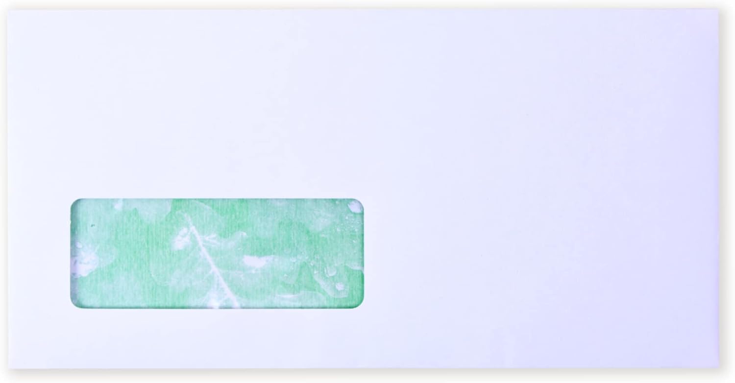 Postmaster Premium 120gsm Recycled White Window DL Envelopes Peel and Seal - 200 Pack