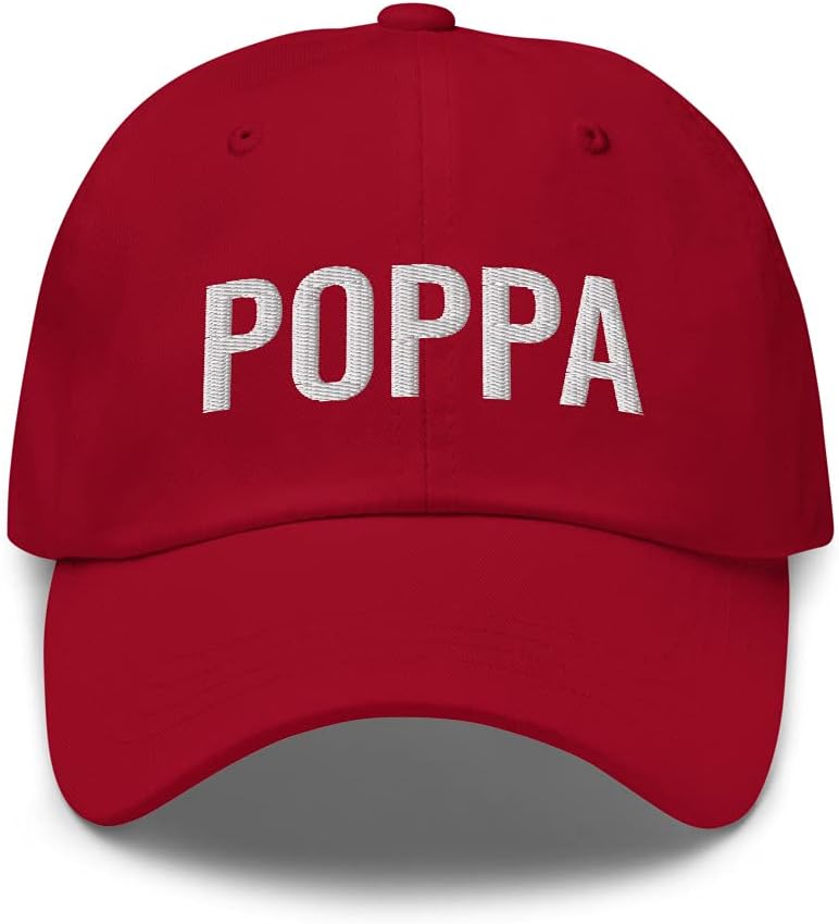 Best Poppa Ever Dad Cap - They Call Me Poppa and Me Gifts for Poppa Classic Embroidered Adjustable Baseball Hat