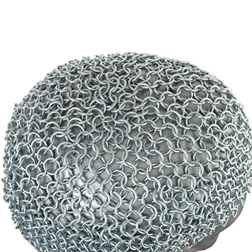 Image of AnNafi Chainmail Coif | Medieval Reenactment Armor Costume | U-Neck Aluminum Chain Mail Hood Armor Replica | Butted Rings Chain Mail Coif Silver | Wearable for Adult | Armour SCA LARP Replica