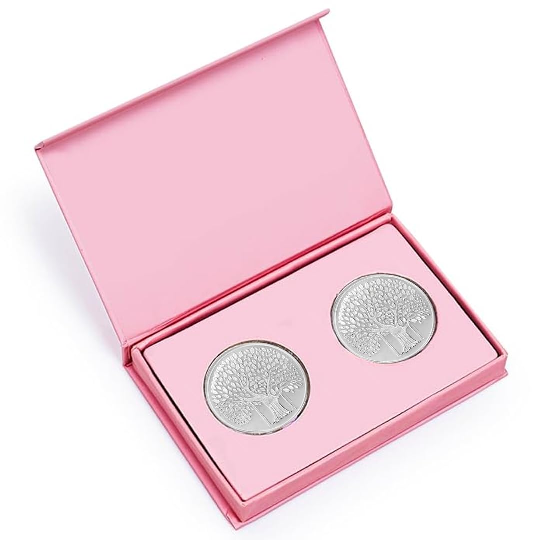 CHOTTEY LAL AND SONS 999 Purity Banyan Tree 20gm Silver Coin with Unique Packaging for Diwali, Ceremony, Wedding & Festivals (Pack of 2x10gm) (B0DF5FHTSM) Amazon Price History, Amazon Price Tracker