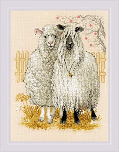 Kit broderie au point de croix Riolis cœur dur 30x40cm