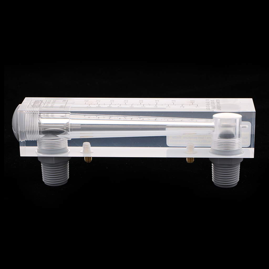 Perfeclan Acryl Tube Wasser schwebekörper-Durchflussmesser LZM-15 Liquid, 0,1-1 GPM / 0,5-4,0 LPM