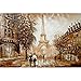 OSDFN Puzzle 3000 Pièces Adulte Enfant Adultes en Bois Puzzles-Vue sur La Ville Parisienne-Art DIY Jeu Occasionnel Jouets Cadeau Intéressants Ami De La Famille Approprié