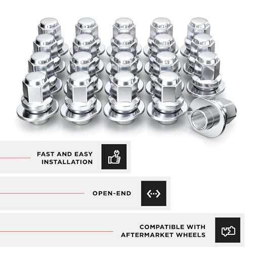 Image of White Knight 7 /16 inch-20 Chrome ET Bulge Lug Nut - 7802-20AM (20 Pack)