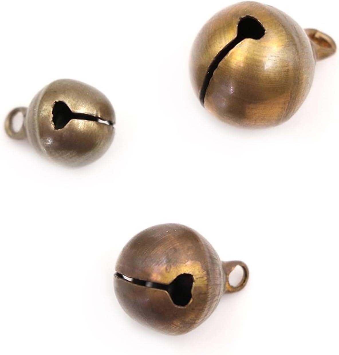 small bell,Bells,jingle bells for crafting, 10pcs/lot 10/12/14cm Metal Jingle Bells Christmas Tree Festival Party Decoration Decorations DIY Crafts Accessories (Color : Brown, Size : 14mm) ( Color : B