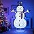 Tangkula 6 FT Pre-Lit Christmas Snowman w/Built-in Lights, Xmas Snowman w/Black Hat, Branch Hands & Snowflake Patterns, Zip Ties & Ground Stakes, Decorative Christmas Snowman for Yard, Garden