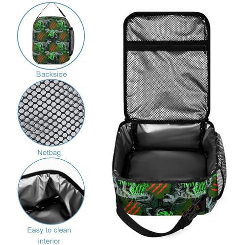 Custom 4Pcs Backpack Set with Lunch Bag Pencil Case Kids Water Bottle Add Your Name Personalized School Book Bags Customization Dinosaur Skeleton Claw Backpack for Girls Boys4