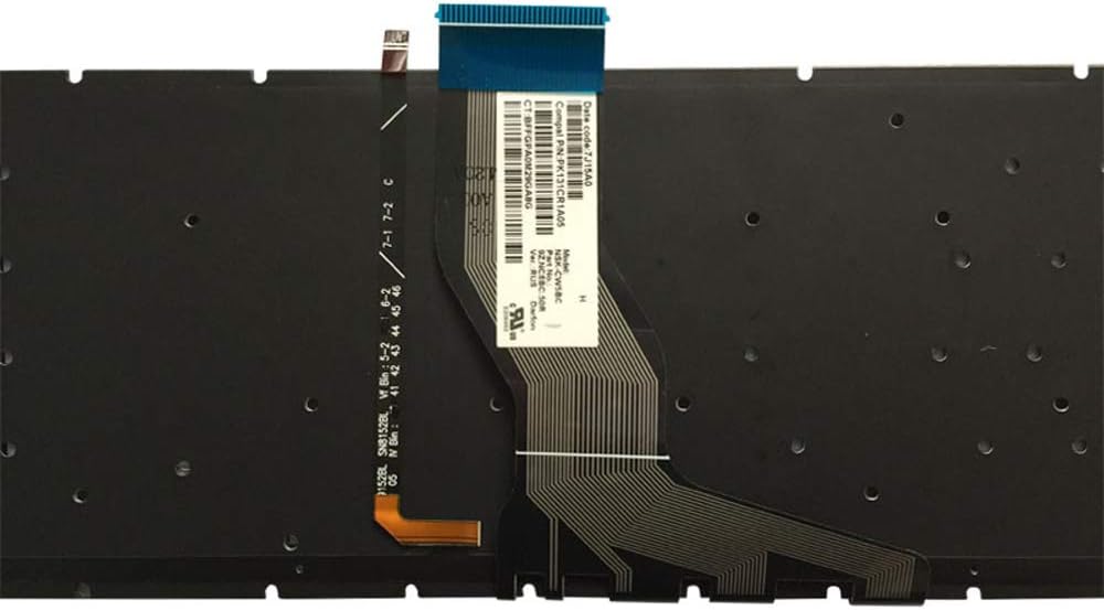 Laptop Replacement Keyboard Fit HP Pavilion 15-AK 15-AK030 15-AK000 15-AK056NA 15-AK113NA 15T-AK000 US Layout with Backlight (Sliver)