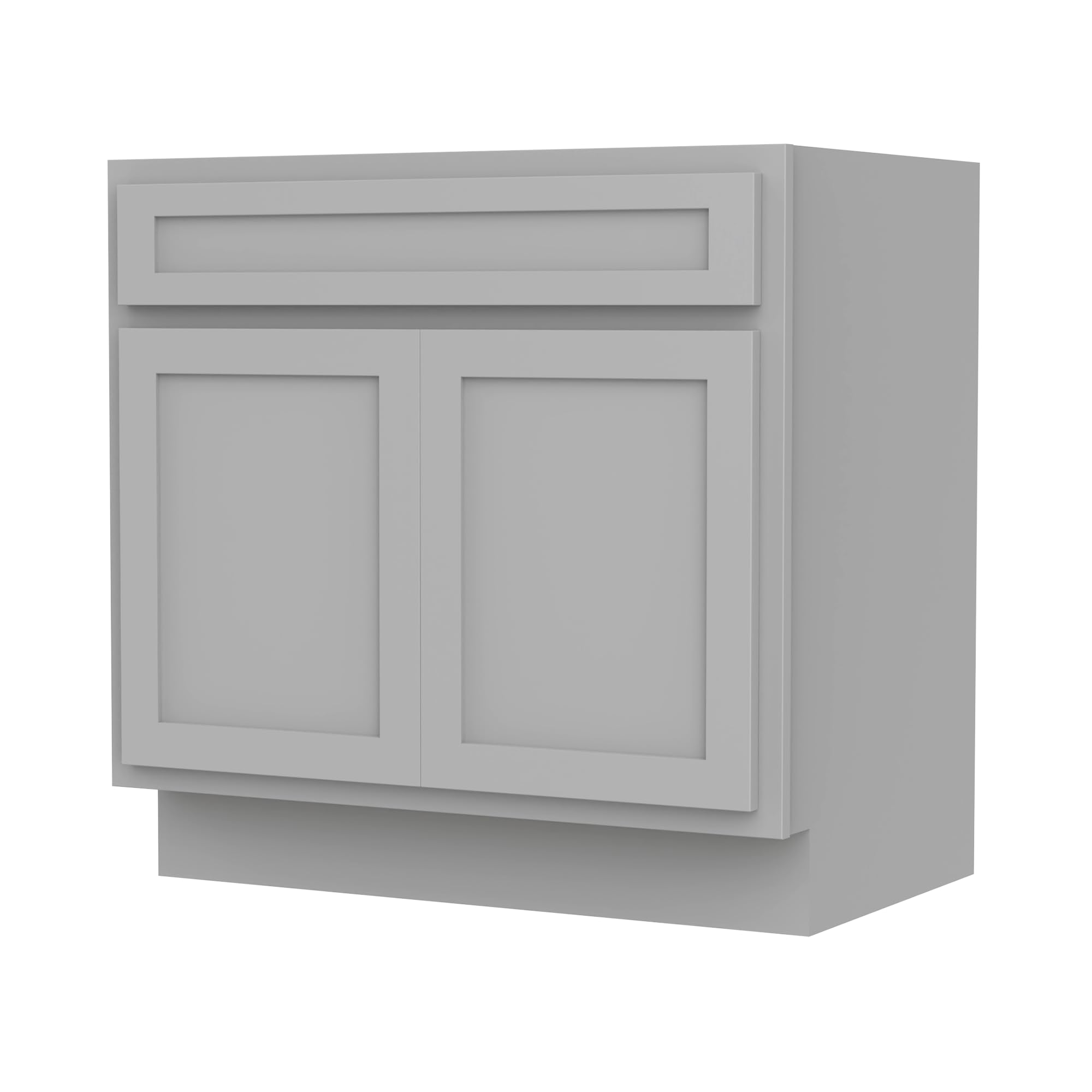 Vanity Art 30 Inch Grey Bathroom Vanity Base Cabinet