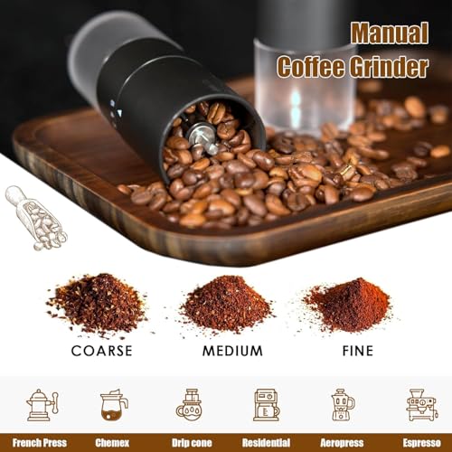 Image of 1Zpresso Manual Coffee Grinder with 5 Grind Adjustable Setting, Portable Ceramic Burr Coffee Beans Grinder for Drip, French Press & Espresso, Stainless Steel Spice & Herb Crusher-20g Capacity (CG-X41)