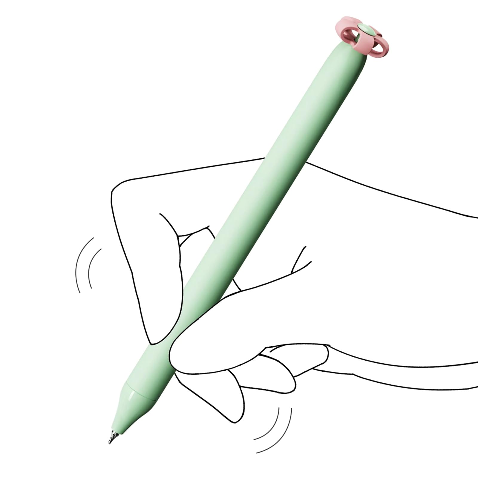 4Pcs Retractable Gel Pen Flower Gel Pen Novelty Writing Pen Christmas Party Supply For Student Children Game Reward — view 4