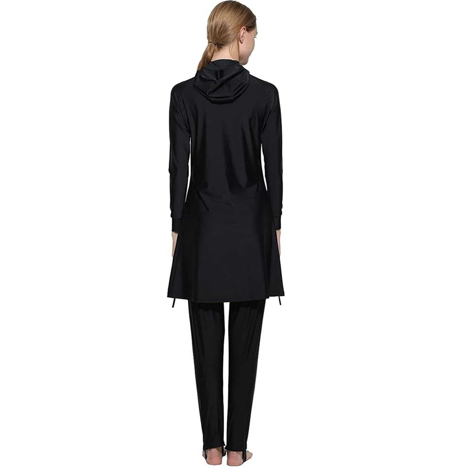 Burkini Damen Mit Langen Ärmeln - Islamische Badebekleidung Komplett Bedeckt