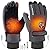 Allnice USB Heated Gloves Men Women Heating Gloves with 3 Levels Temperature Double-Sided Heating Hand Warmers Winter Gloves Gifts for Outdoor Skiing Cycling Hiking, Grey
