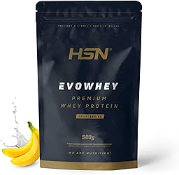 Evowhey & Oats de HSN | Sabor Vainilla 500 g = 10 Tomas | Proteína Whey con Harina de Avena | Ideal para Desayunos o Meriendas | Bajo en Azúcar | No-GMO, Vegetariano, Sin Soja