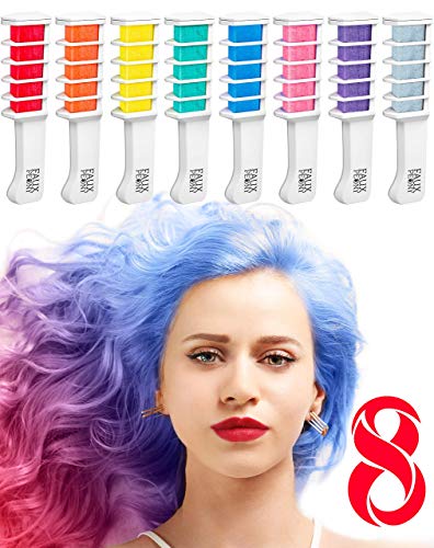 Hair Chalk Comb Temporary Hair Dye Hair Color Brush for Adults Kids & Children