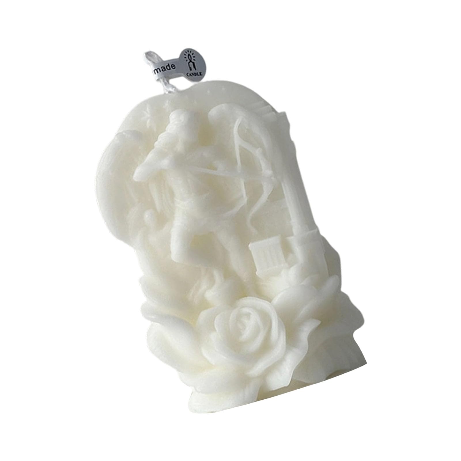 Jazuaiao Romantics Angelic Shape Soybean Blend Waxes Scented with Rose Embossing for Home Decors Valentines Day Wedding Parties Gift Valentines Day Love