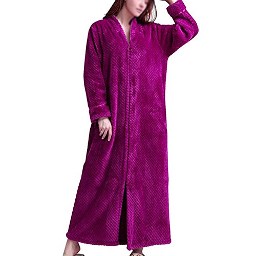 Pronghorn Bata de Mujer de Longitud Completa de Terciopelo túnica Albornoz Bata