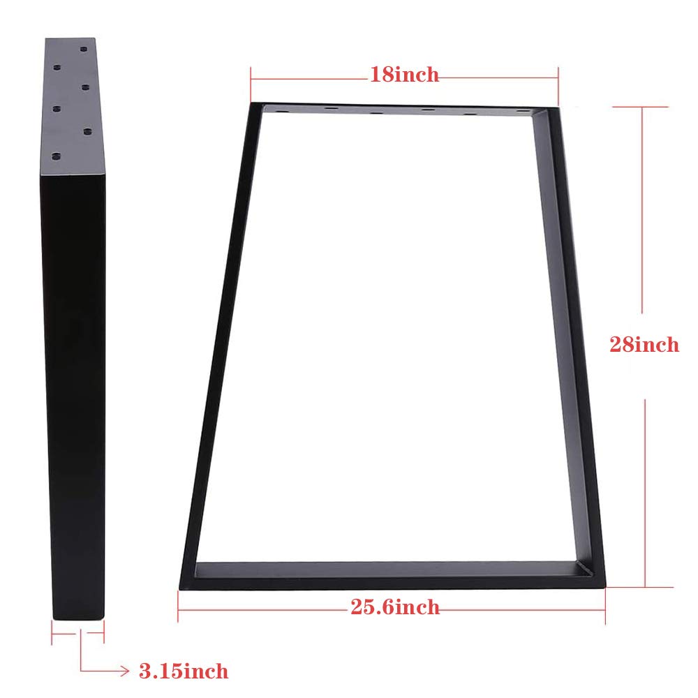 SMARTSTANDARD 28 Inch Metal Hairpin Coffee Table Legs, 1/2