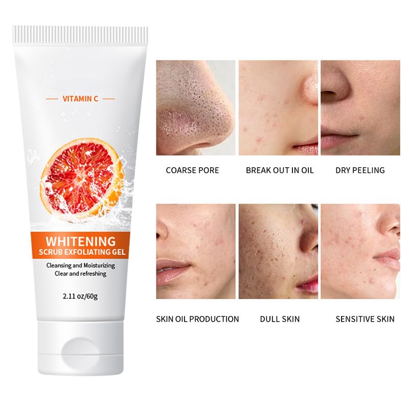 Miniatura 2 de Gel exfoliante naranja, gel exfoliante limpiador facial y corporal (A-1 unidad)
