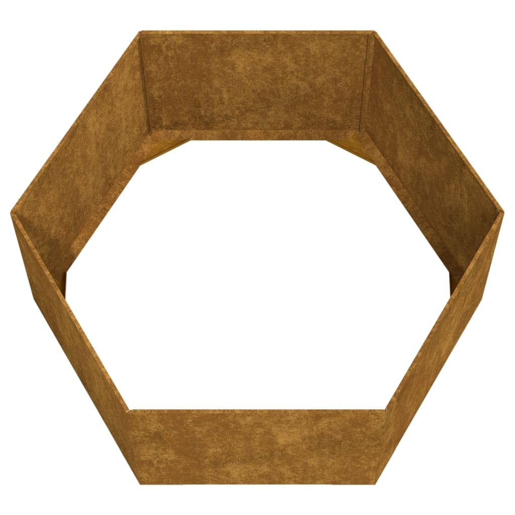 vidaXL Jardinera de Acero corten Oxidado 90x90x45 cm, Maceta, arriate Elevado, Soporte para macetas, macetero, bancal Elevado, Soporte para Plantas