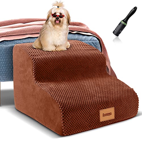 Foam-Dog-Stairs-2-Step-Pet-StairsSteps-with-Waterproof-Cover-Non-Slip-Dog-RampLadder-for-Couch-Sofa-Dog-Step-for-Small-Dogs-Cats-with-OldInjuredShort-Legged-118-H - Cucciolini Doodles   Foam-Dog-Stairs-2-Step-Pet-StairsSteps-with-Waterproof-Cover-Non-Slip-Dog-RampLadder-for-Couch-Sofa-Dog-Step-for-Small-Dogs-Cats-with-OldInjuredShort-Legged-118-H