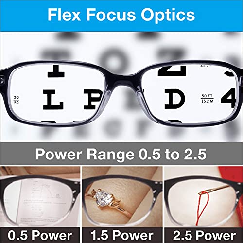 Buy Taikaixin One Power Reader Glasses with Lights,Auto Focus Reading
