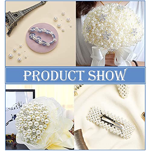 SUpoetry 1150 Pezzi Vetro Bianche Perline, Perle