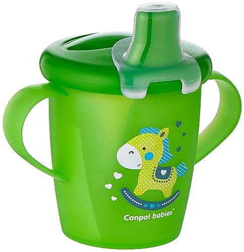12 M + CANPOL BABIES ANYWAYUP - Bicchiere per imparare a bere, 250 ml