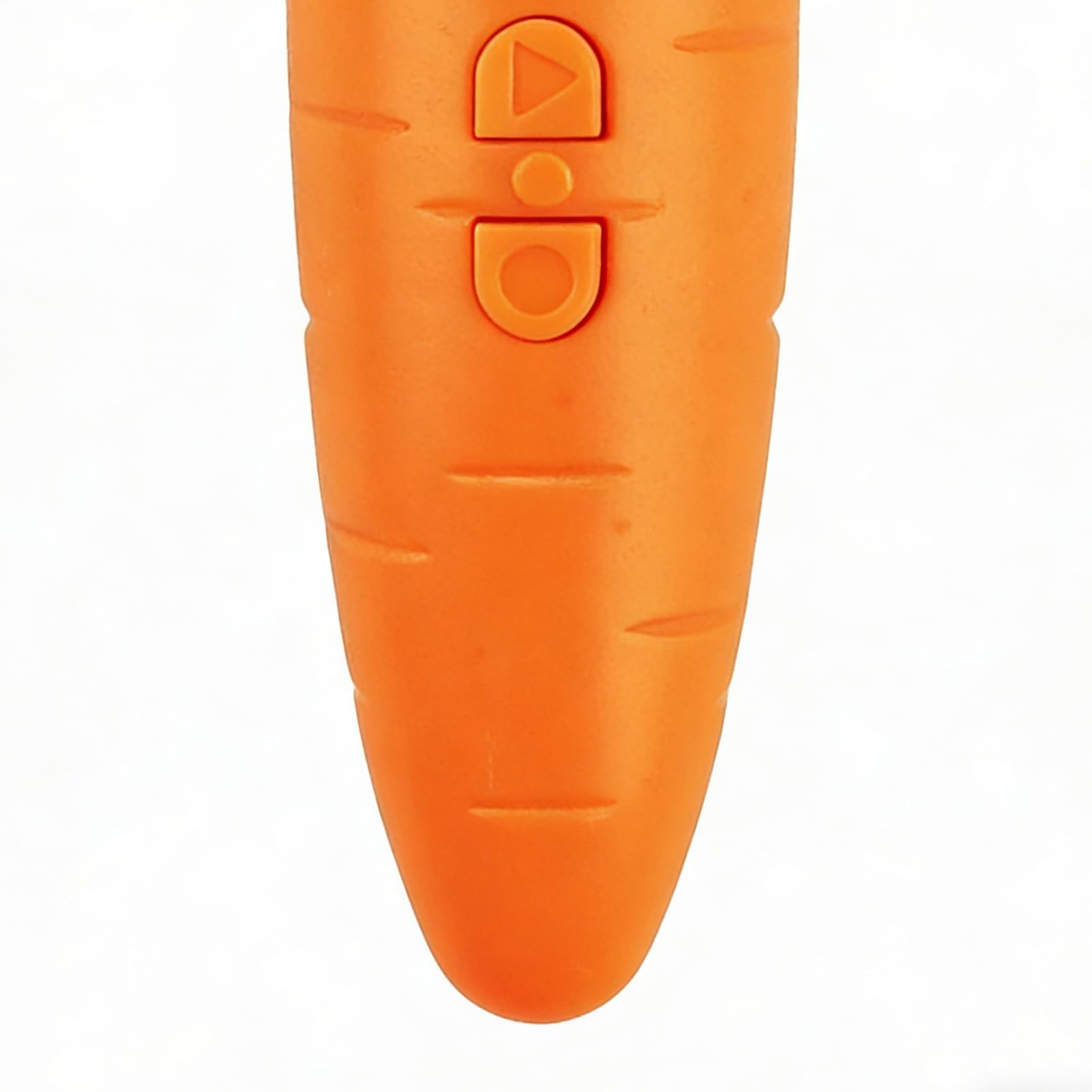 Tragbares Diktiergerät, lustiges Kinder-Audio, 7,6 x 2,5 cm Recorder mit Wiedergabe, Sprachgerät mit Schlüsselanhänger-Clip, Schulbedarf mit Karotten-Design, Audio-Gadget für Rucksacktasche