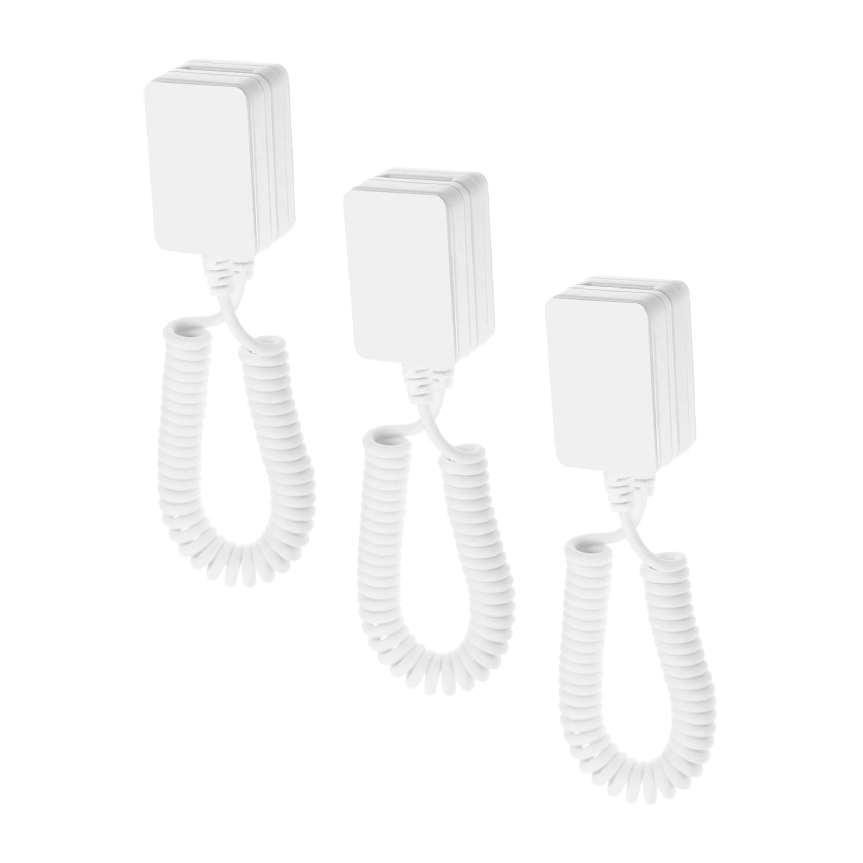 Artibetter 3pcs Remote Control Tether Remote Control Security Cable Self Adhesive Leash with Self Adhesive Hook for Tablet Tv Dvd Game Console White