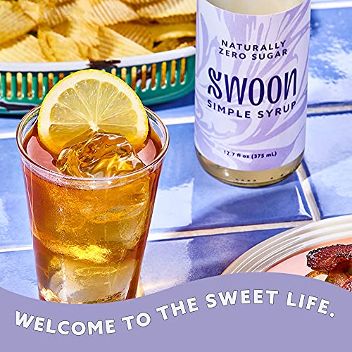 Swoon Zero Sugar Simple Syrup - Natural 1:1 Liquid Sugar Substitute - Sweetness From Monk Fruit - Sugar Free, Keto Friendly, Zero Carbs #TOP7