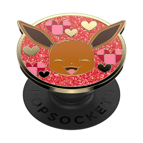 Image of PopSockets Adhesive Phone Grip, Holder, Phone Stand, Pokemon - Enamel Eevee XOXO